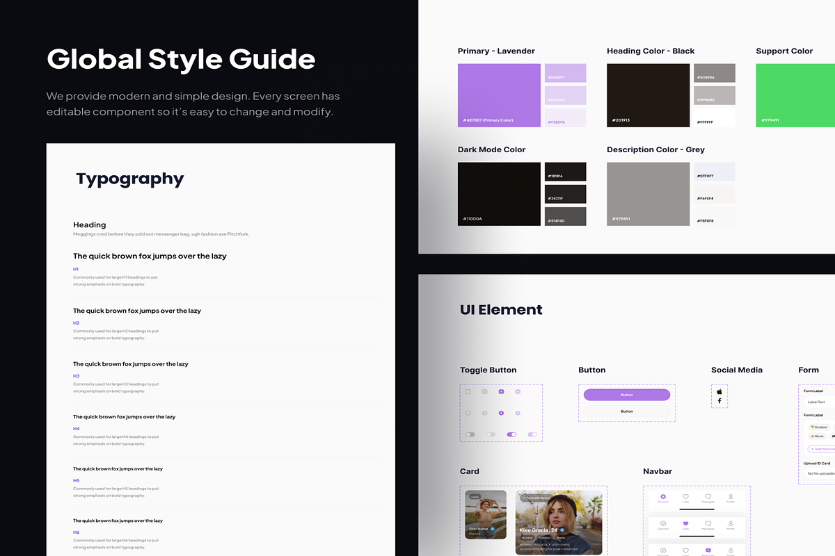 Heact – Dating Apps UI Kit, an UI Kit Template by Digital_Fantasies (Photo 3 of 6)