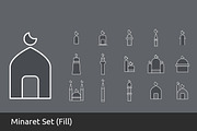 Over 100 Islamic Icons Set, an Outline Icon by UX Monster (Thumbnail 2 of 14)