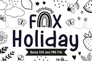 Fox Holiday Font, a Handwritten Font by Fox7 By Rattana (Thumbnail 1 of 12)