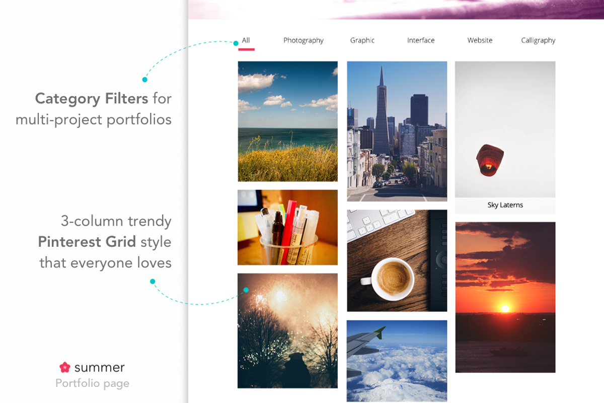 Summer—Creative Portfolio HTML Theme, a HTML Template by SUI Themes (Photo 5 of 8)