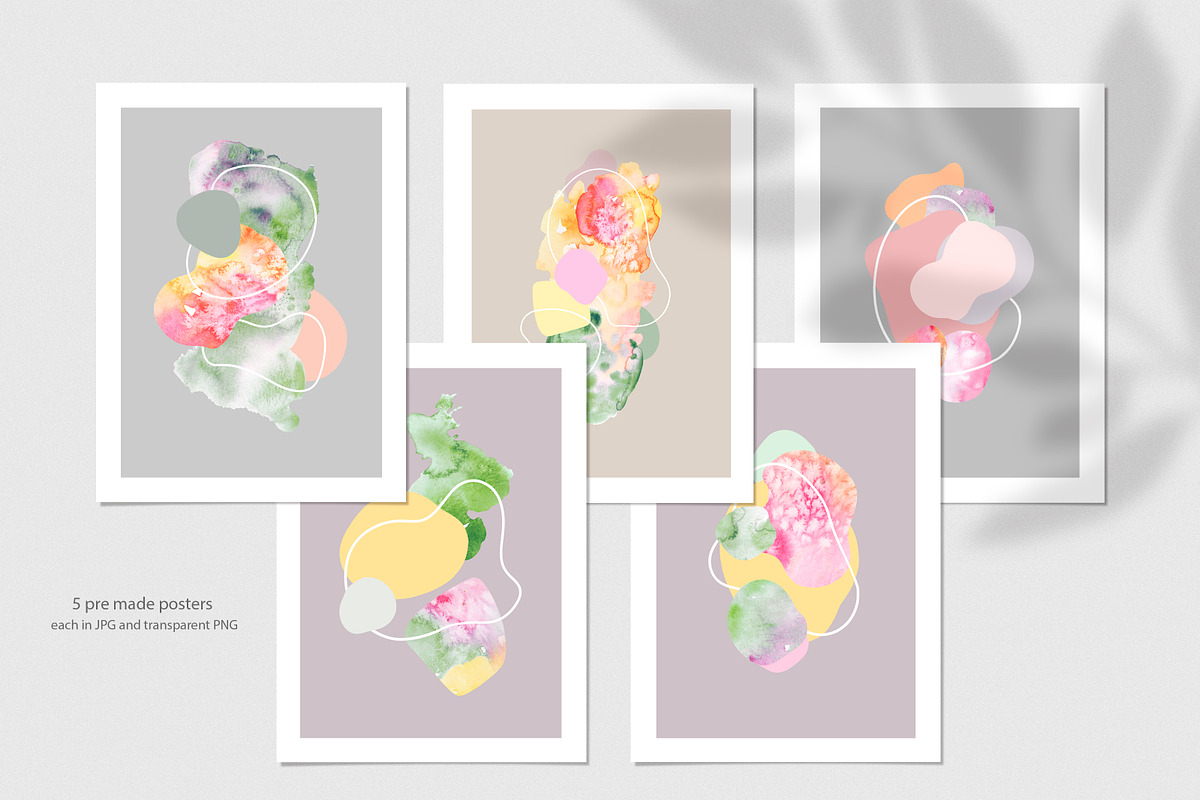 Spring blooming abstract watercolor, an Object Graphic by Volha Studio (Photo 9 of 11)
