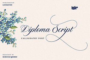 Diploma Script, a Script Font by Latinotype