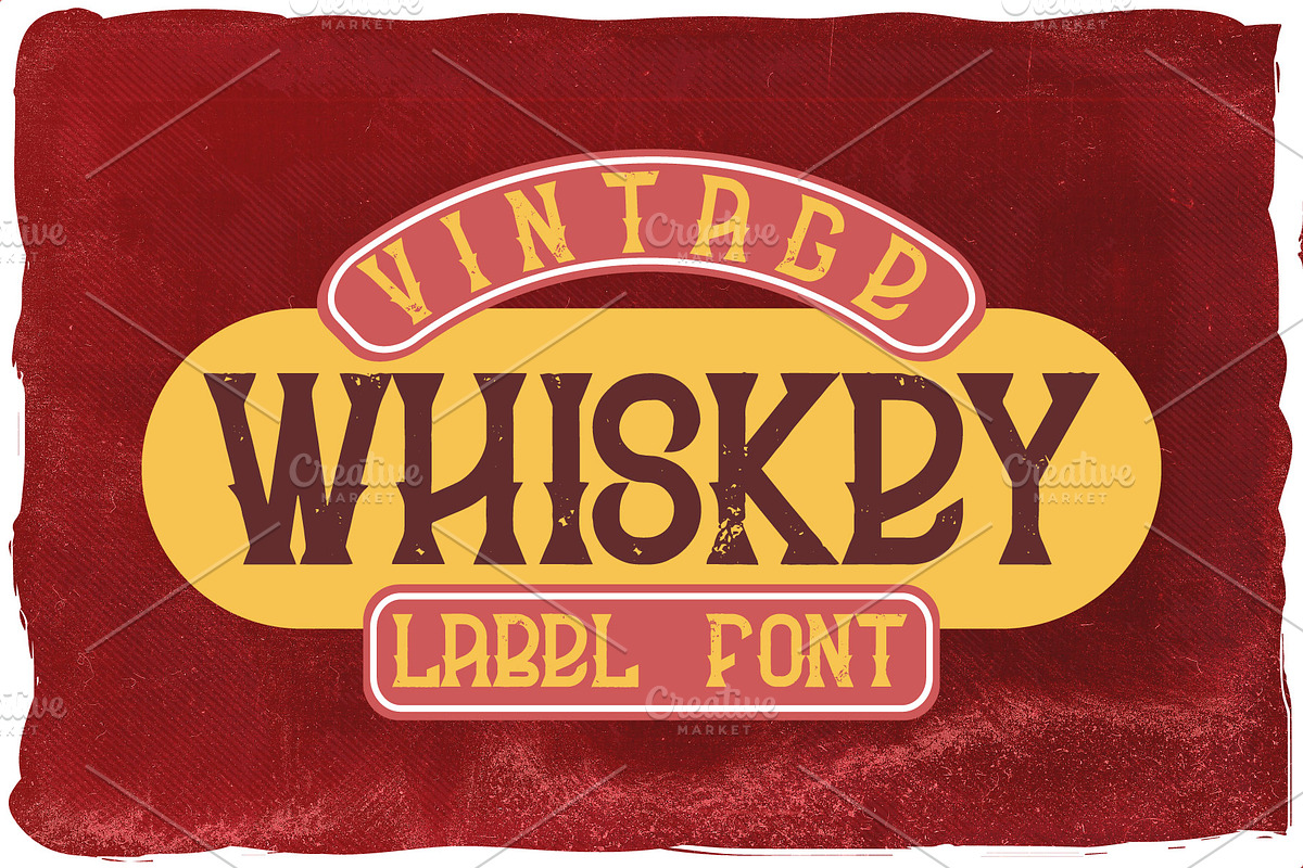 Whiskey bar font + 6 illustrations, a Font by Heather_insane (Photo 3 of 7)