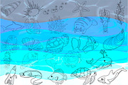 Ocean Life Digital Stamps, a Graphic by Favorites_Art (Thumbnail 12 of 17)