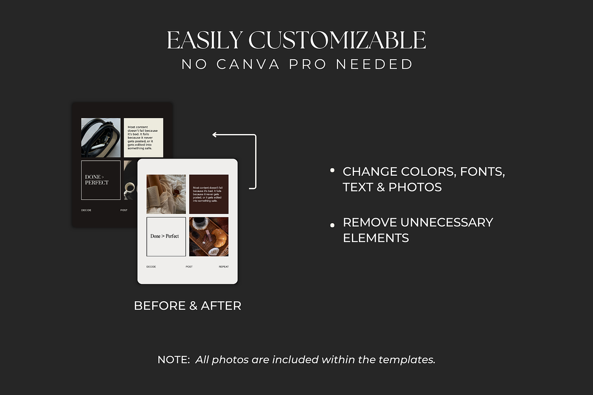 Dark Brown Instagram Posts, a Social Media Template by Meraki Templates (Photo 5 of 8)