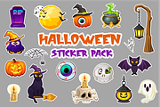 Halloween Sticker Pack, an Object Graphic by BabySofja (Thumbnail 1 of 3)