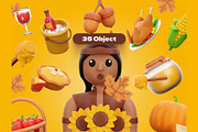 Thanksgiving 3D Icons, an Object 3D Model by Rakata Studio (Thumbnail 6 of 6)