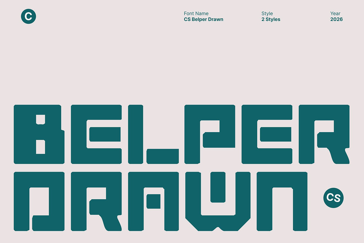 CS Belper Drawn, a Sans Serif Font by Craft Supply Co. (Photo 1 of 8)