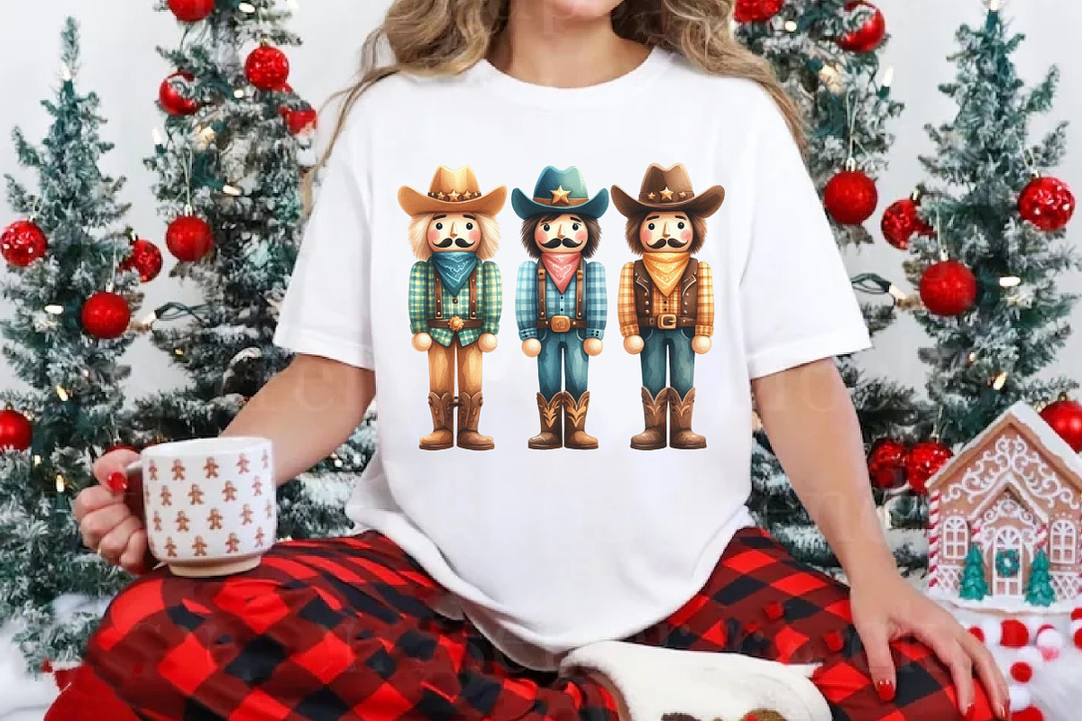 Cowboy Nutcrackers, Christmas PNG, an Illustration by Libby Wishes (Photo 6 of 6)