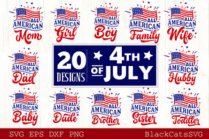 Fourth Of July SVG Bundle 20 Designs