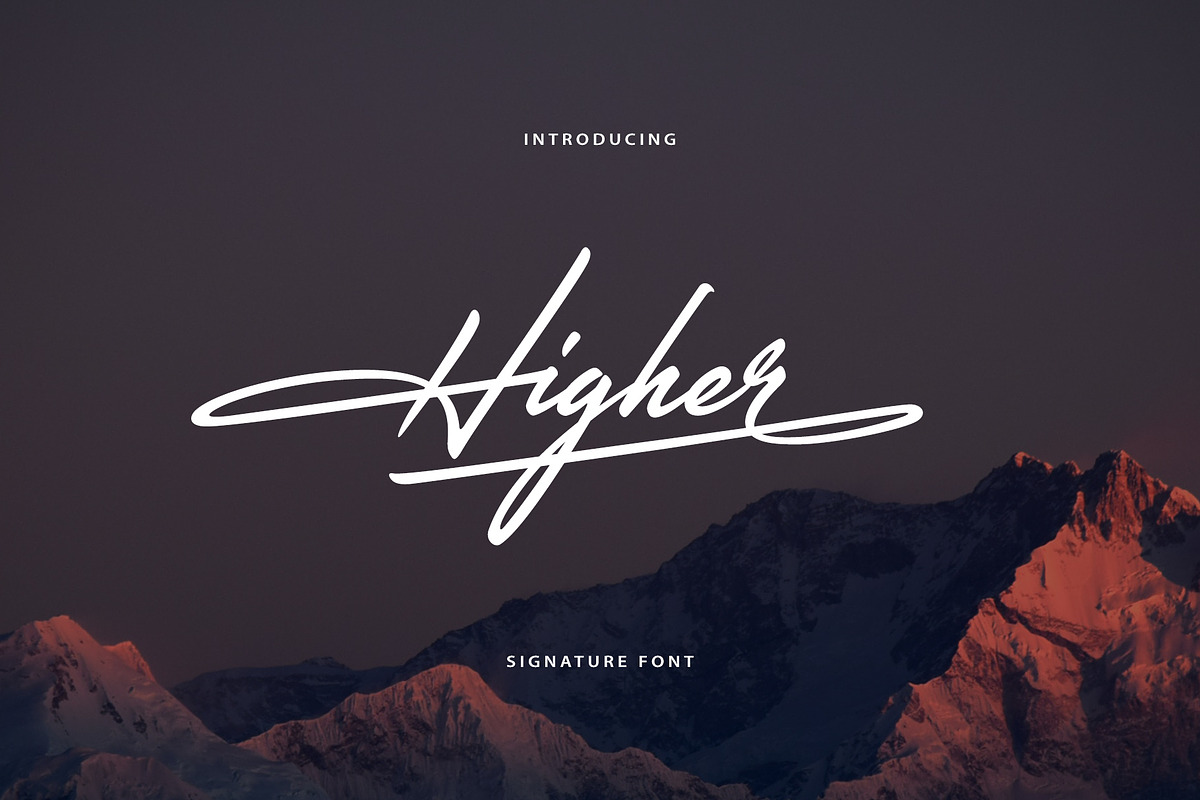 Higher Handwritten Font, a Script Font by sunnytudu (Photo 1 of 6)