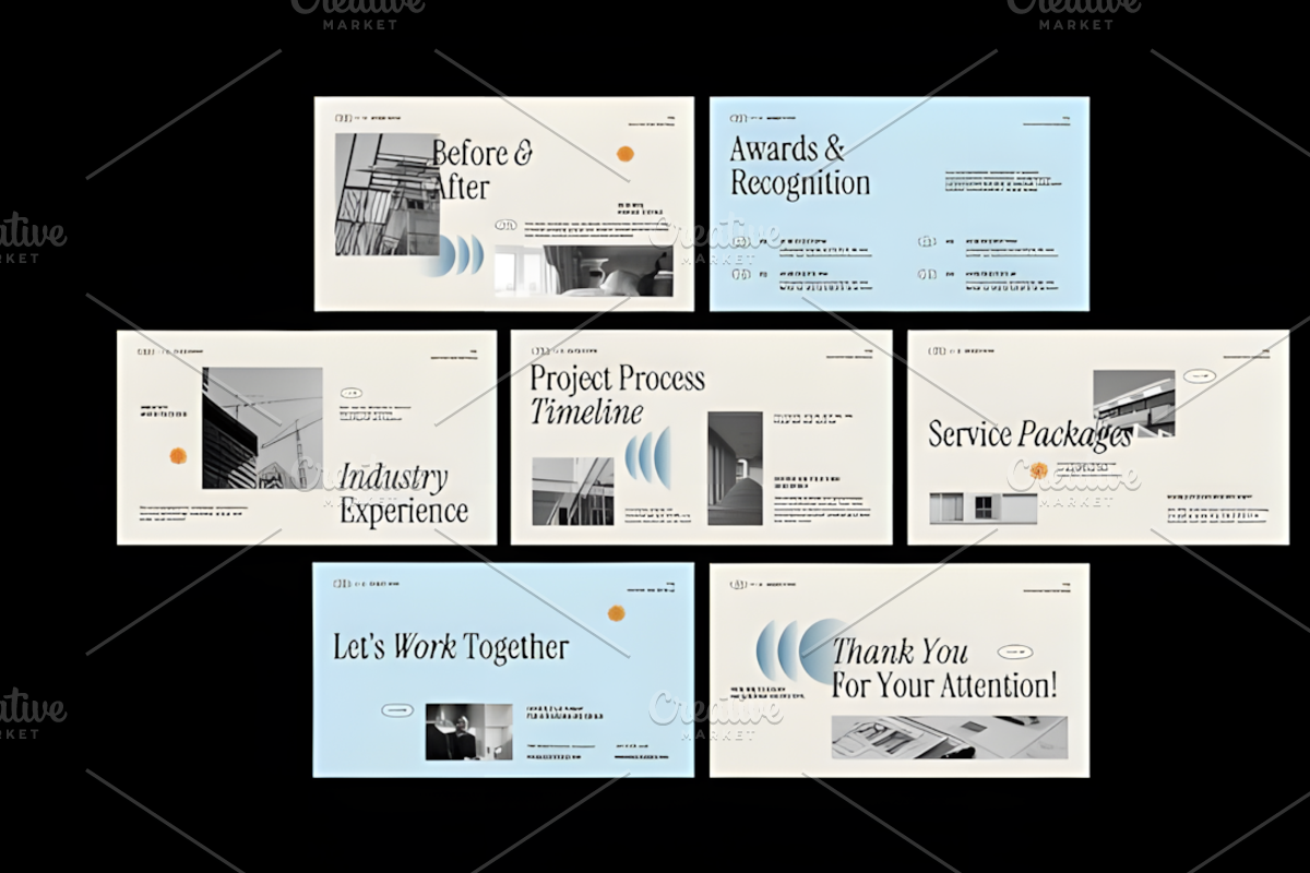 Minimal Gradient Portfolio PPT, a Presentation Template by Ink Gallery (Photo 4 of 4)
