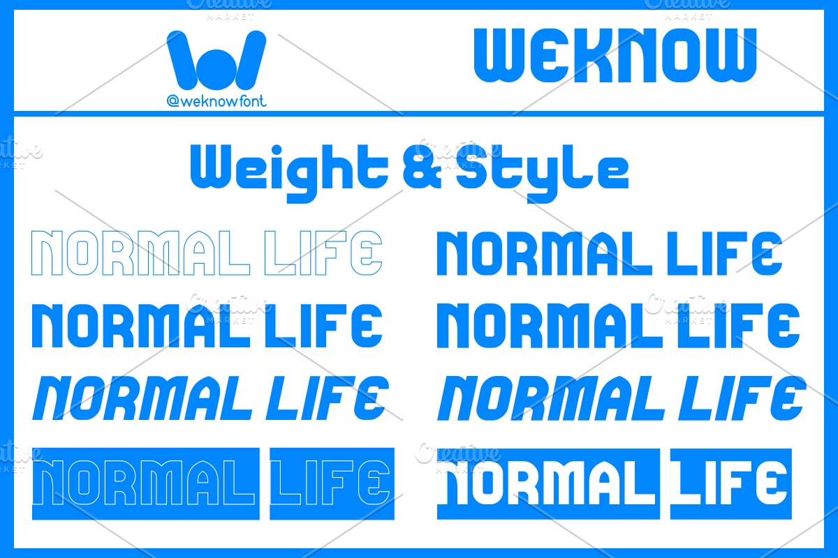 Normal Life font, a Sans Serif Font by weknow (Photo 7 of 9)
