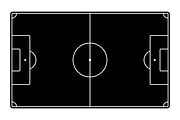 Soccer Football Field Minimalist, a Sport Illustration by Saba Vector (Thumbnail 3 of 4)