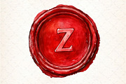 Seal Wax Letter Red Stamp Bundle, an Illustration by DreamCafeArt (Thumbnail 7 of 7)