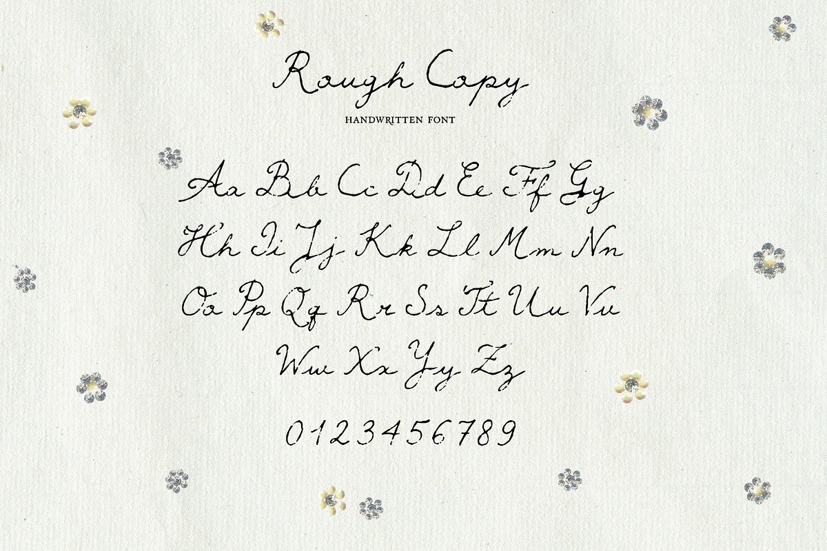Rough Copy Handwritten Script, a Script Font by Mneme (Photo 6 of 9)