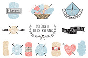 VINTAGE KNITTING, an Illustration by Le Chernina (Thumbnail 2 of 3)