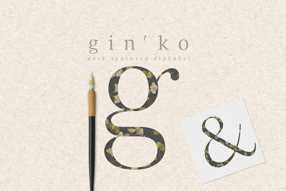 GIN'KO Textured Watercolor Graphics, an Object Graphic by studioequinox (Photo 4 of 9)