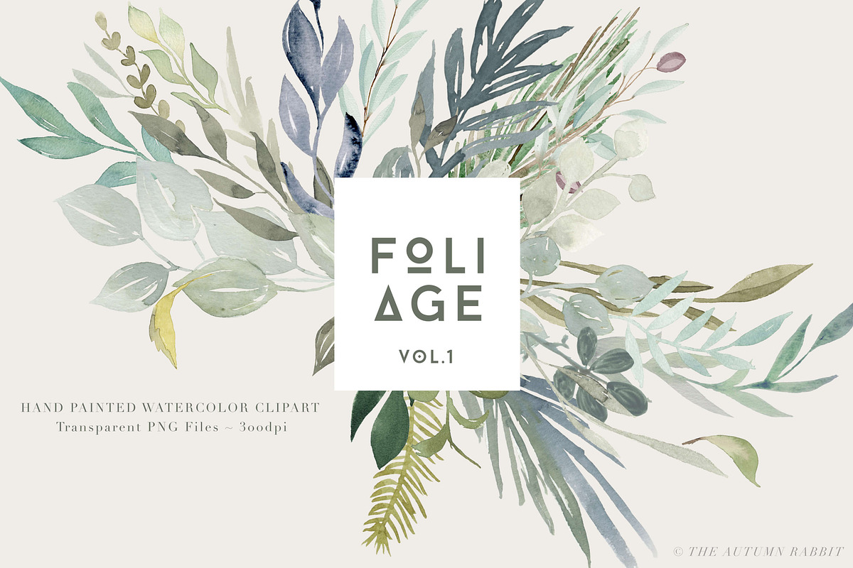 Foliage - Watercolor Leaves, an Illustration by The Autumn Rabbit Ltd (Photo 1 of 8)