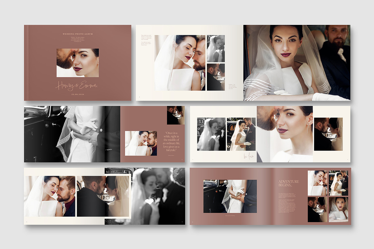 Wedding Photo Album Template, a Brochure Template by BrandPacks (Photo 6 of 6)
