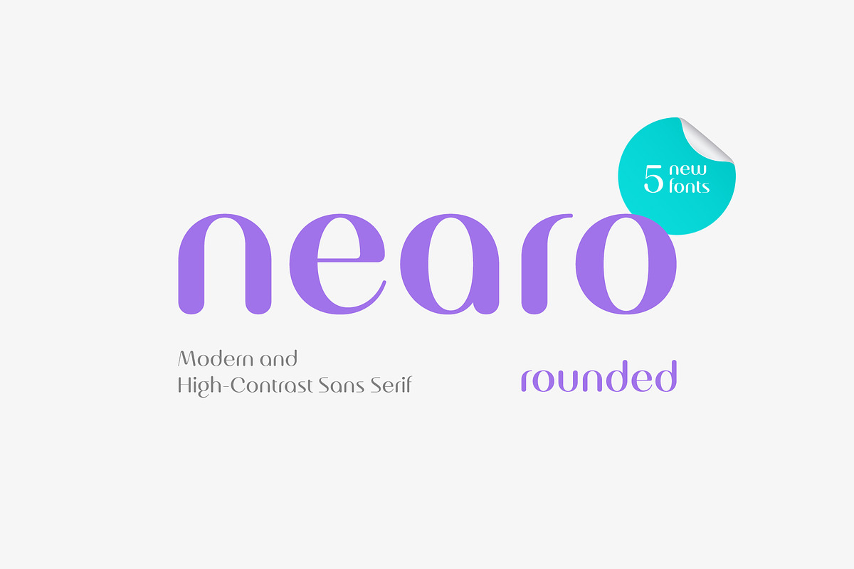 Nearo Rounded, a Sans Serif Font by Digitype Studio (Photo 1 of 10)