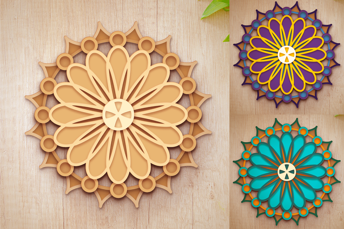 10 - 3D Flower Mandalas Collection, an Object Graphic by Arshad Ali (Photo 10 of 18)