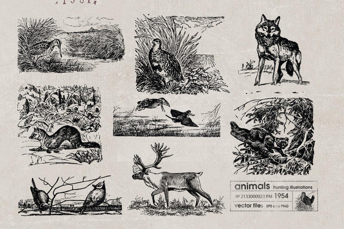 Vintage Bundle 2500+ Free Update, an Animal Illustration by Retro Machine (Photo 167 of 170)