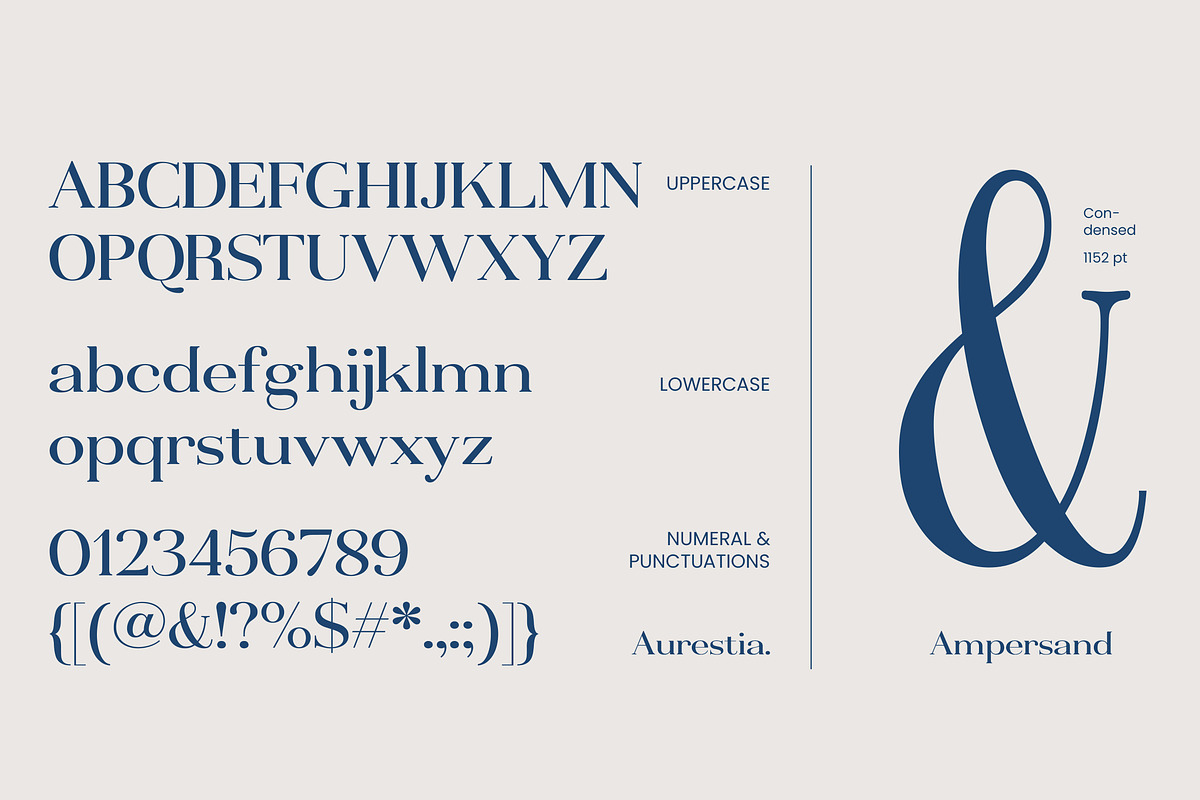 Aurestia - 92 Font, a Serif Font by MjStudio31 (Photo 5 of 14)