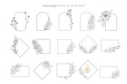 WILDFLOWER LINE-ART WREATHS, an Object Illustration by Kate Art (Thumbnail 4 of 13)