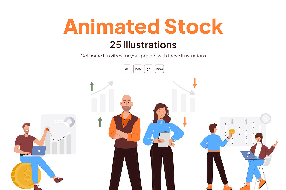 Stock Animated Illustration Set
