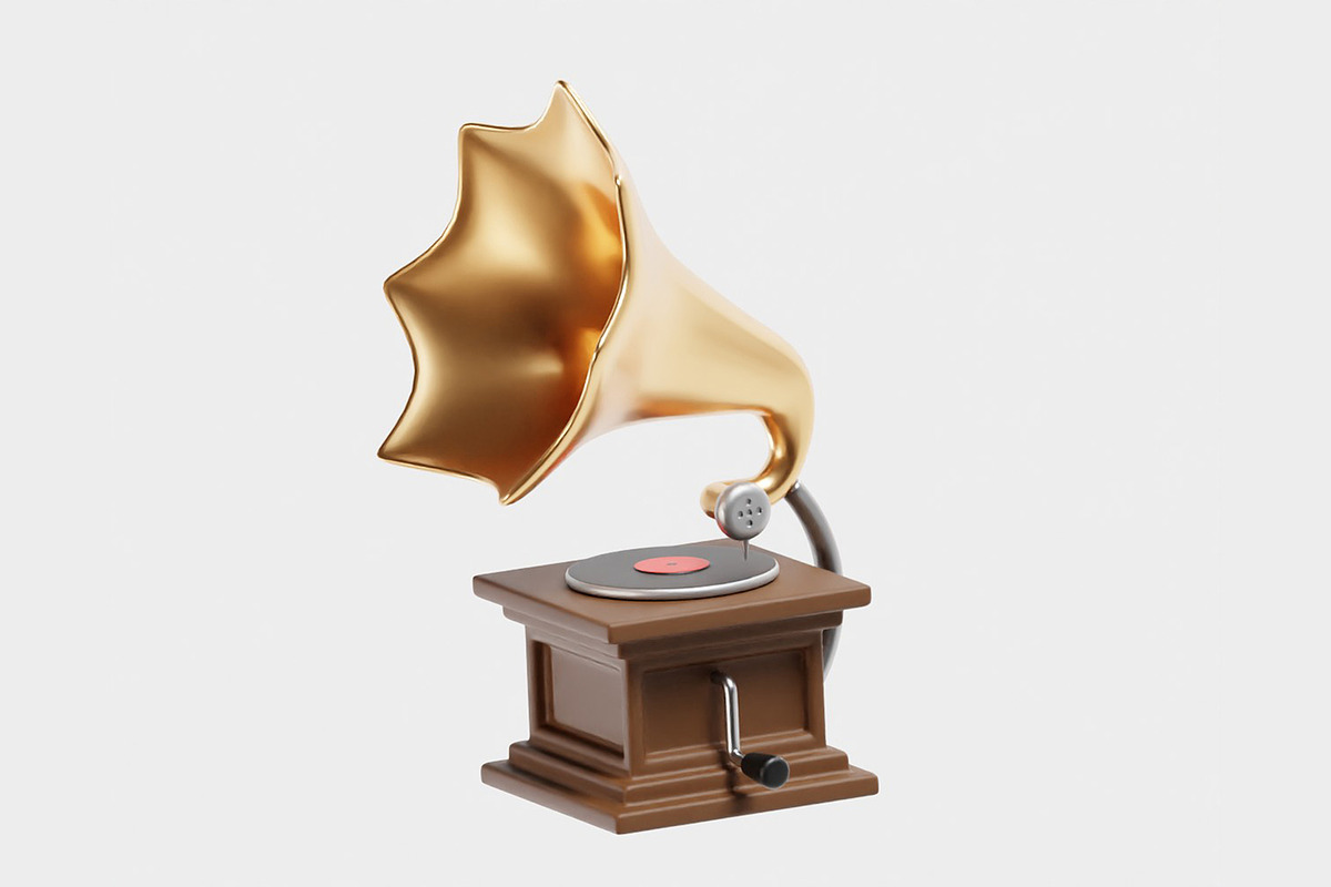 Gramophone 3d model, an Object 3D Model by fahad121 (Photo 4 of 7)