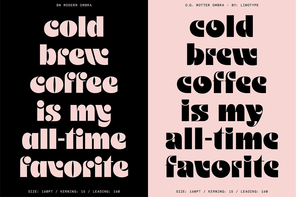 Modern Ombra - Quirky Display Font, a Sans Serif Font by Bnick (Photo 5 of 11)