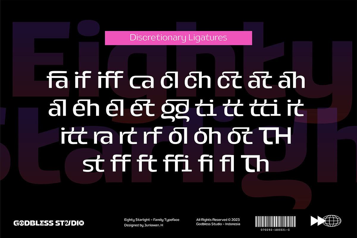Eighty Starlight, a Sans Serif Font by Godbless Studio (Photo 9 of 18)