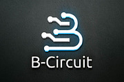 B Letter Circuit Technology Logo, a Branding & Logo Template by jongcreative (Thumbnail 4 of 4)