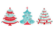 Christmas Trees Clipart, an Illustration by Dream Creation (Thumbnail 5 of 6)