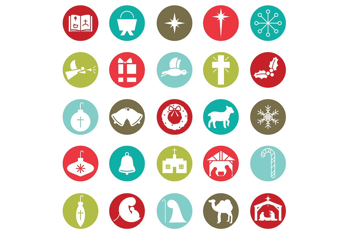 Christmas Icon Set, a Solid Icon by Sync Design Soultions