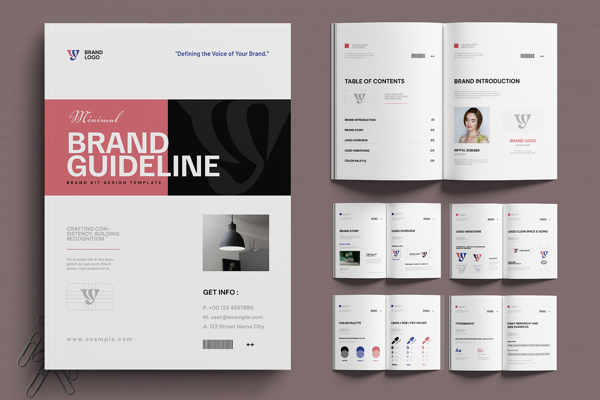 Brand Identity Brochure Template, a Brochure Template by MightyDesign (Photo 1 of 6)