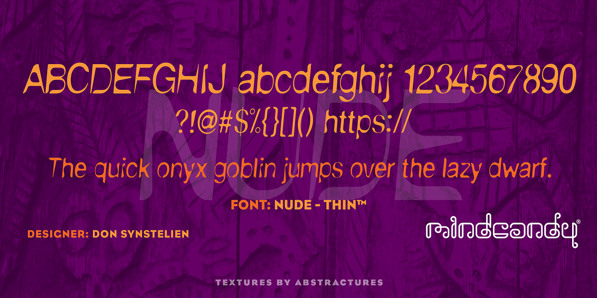 NudE™, a Font by MINDCANDY (Photo 3 of 6)