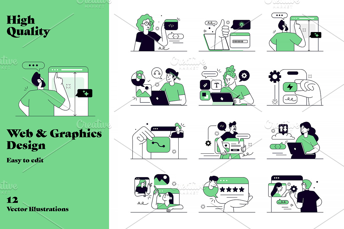 Graphic & Web design Illustration, a Person Illustration by Creative Graphics