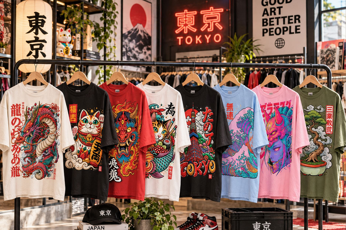 500+ Japanese T-Shirt Designs Bundle, a Decorative Illustration by Selenique Studio (Photo 4 of 16)