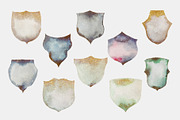 Gold Touched Watercolor Crests, an Object Graphic by OM Creativ (Thumbnail 6 of 7)