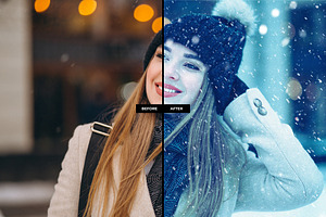 Snowfall Photo Effect