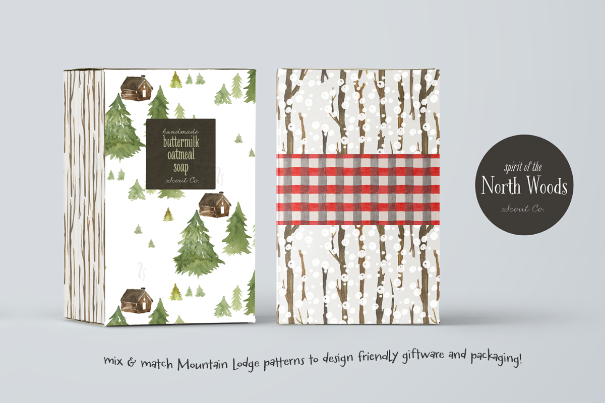 Mountain Lodge Patterns, a Pattern Graphic by KLUGE+CO (Photo 3 of 5)