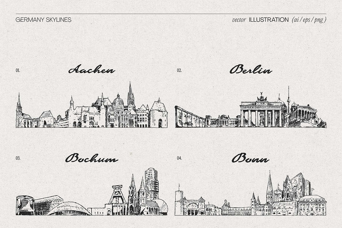 Germany Skylines, a Work Illustration by TheMountBirdStudio (Photo 4 of 7)