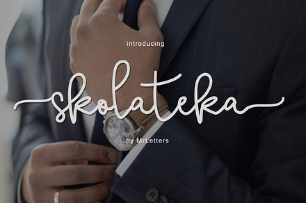 skolateka - handwritten typeface, a Script Font by MrLetters