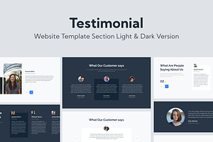 Web Testimonial Template