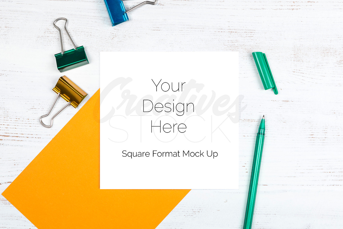 Square Card Bundle - 4 JPEG/PSD, a Print Template by Creatives STOCK (Photo 5 of 5)