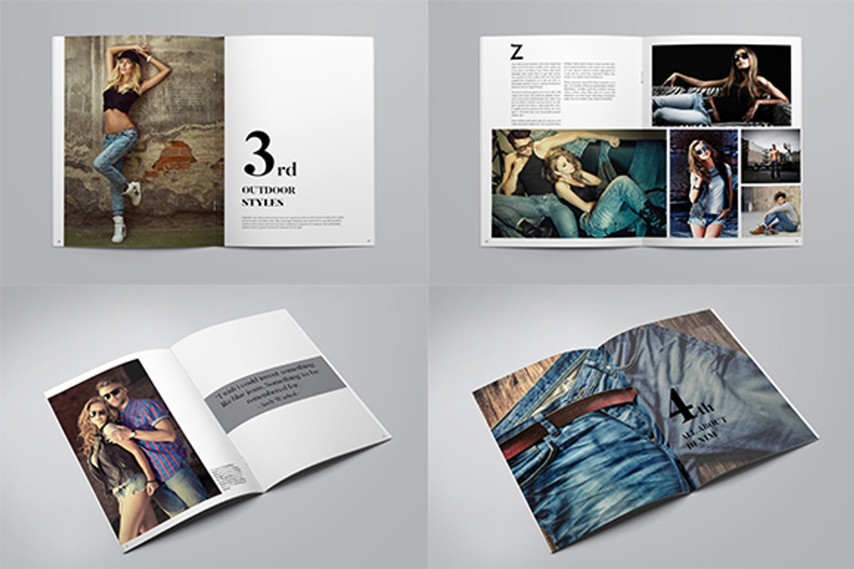 Denim Fashion Lookbook, a Brochure Template by Bookrak Graphic Design (Photo 7 of 11)