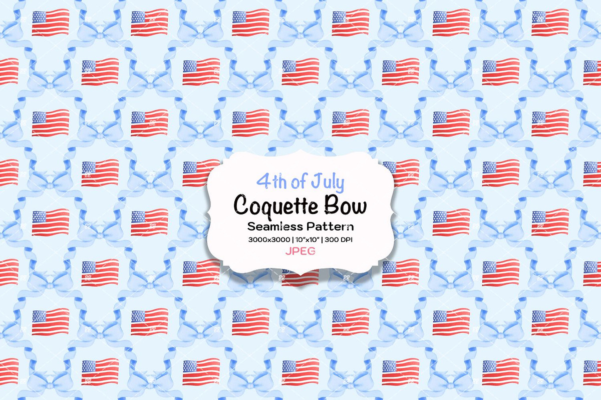 Preppy American Flag Seamless File, a Pattern Graphic by KisbyArt (Photo 1 of 3)