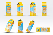 4 Types Milk/Juice Cartons Mockup, a Packaging Mockup by Hubzway (Thumbnail 8 of 13)
